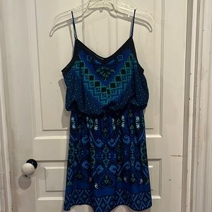 Express blue mini dress